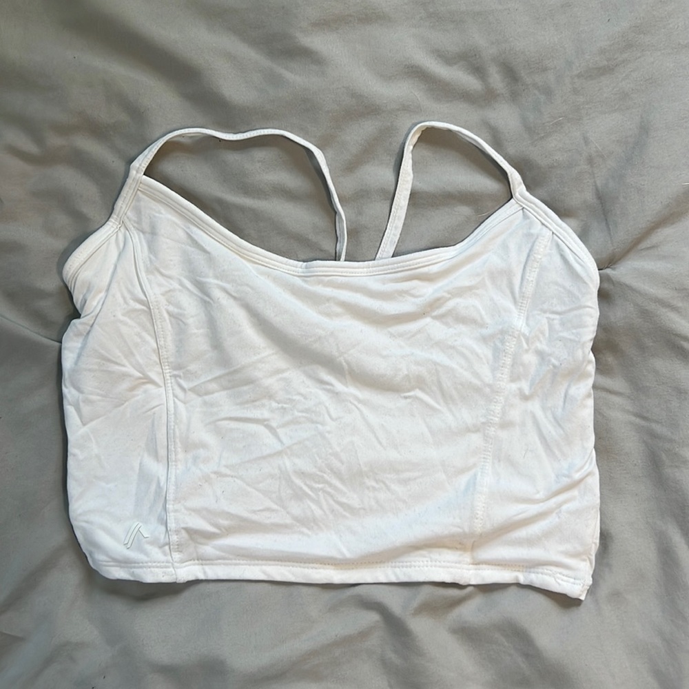 Alphalete criss-cross back crop cami